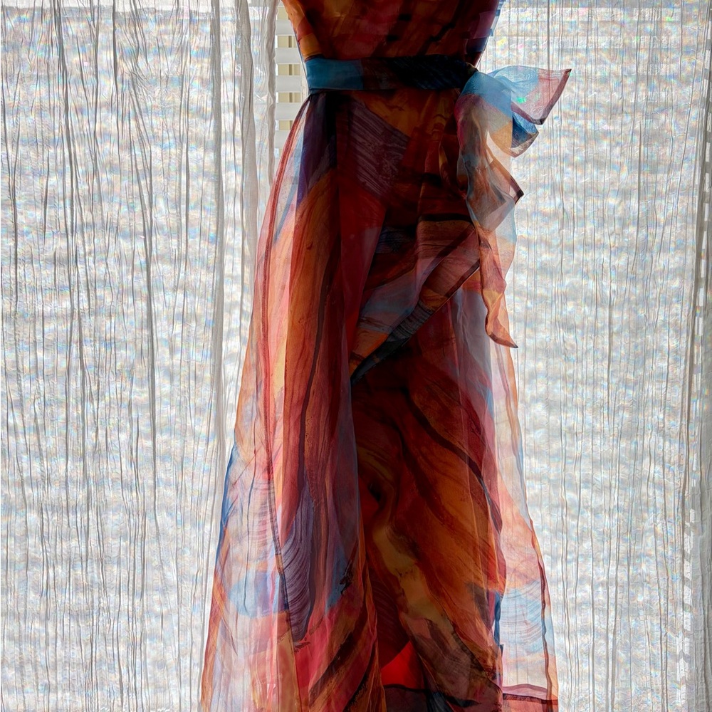 Vibrant Multicolor Maxi Dress